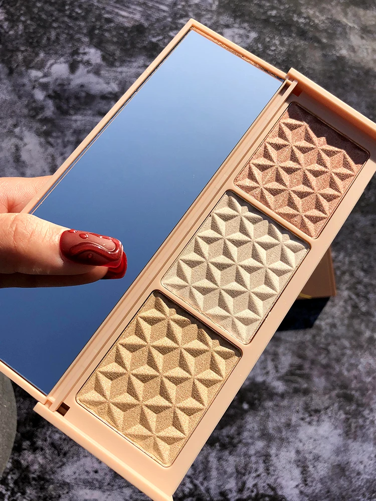 Хайлайтер для лица макияж Мерцающая блестящая пудра хайлайтер палитра