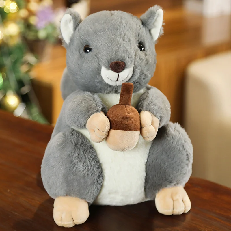 

Hot New Kawaii Squirrel Doll Plush Animal Stuffed Dolls Soft Squirrel Plush Toys Cute Mouse Soft Dolls for Kids Birthday Gift