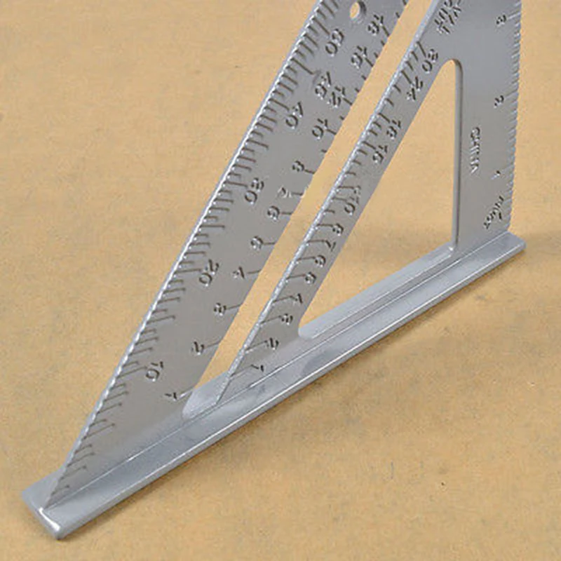 

Professional Tool Square Ruler Measurement 7" Alloy Carpenter Framing Rulers Woodworking Home & Garden Measuring