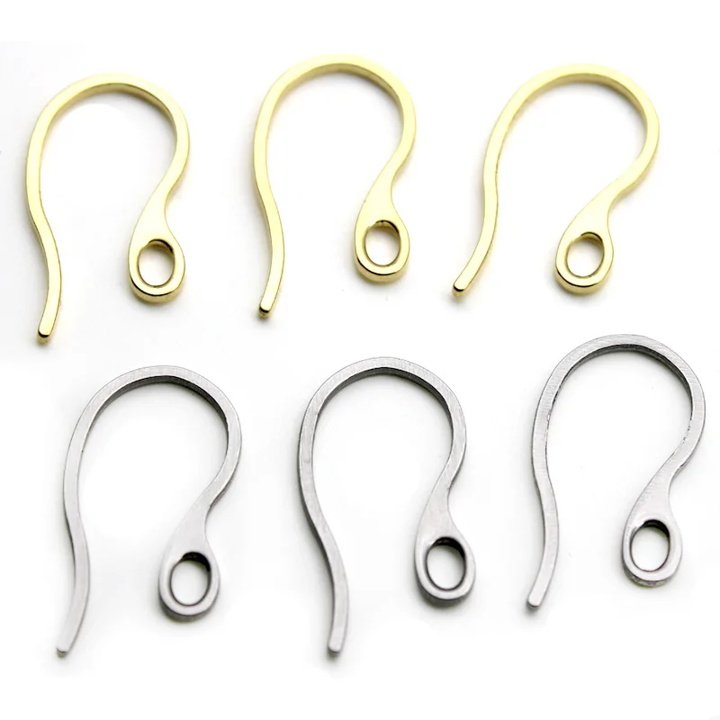 

20pcs12x22mm Surgical Stainless Steel Gold French Lever Earring Hooks Wire Settings Base Hoops Earrings For DIY Jewelry Making
