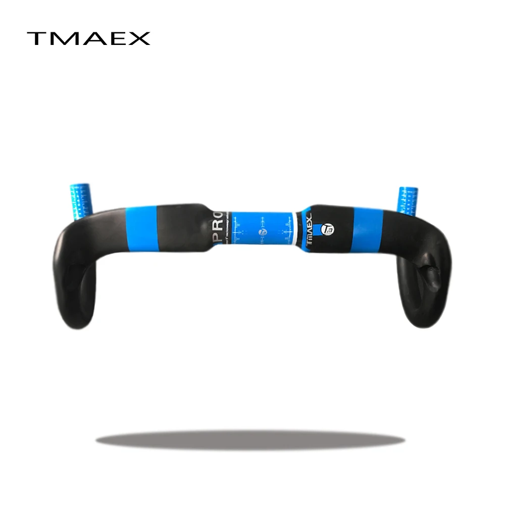 TMAEX синий дорожный велосипед полностью углеродный руль углеродное волокно Руль