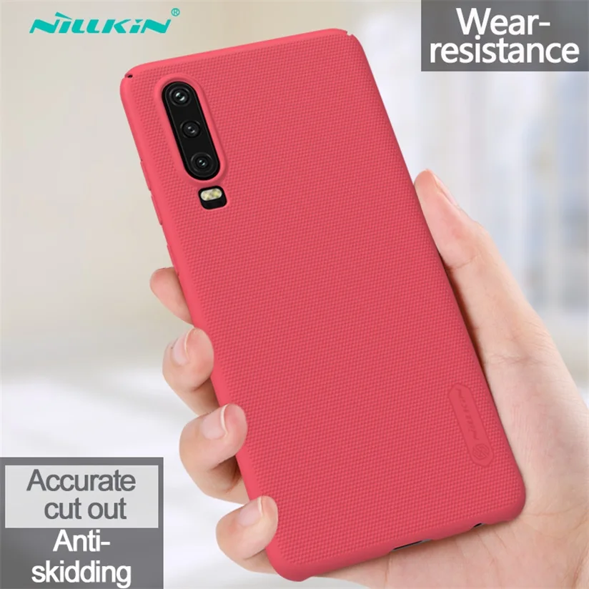 Для huawei P20 P30 Pro чехол Nillkin чехол Высокое качество Супер Матовый Щит Жесткий PC телефон задняя крышка для huawei P30 Lite Nova 4e - Цвет: Red