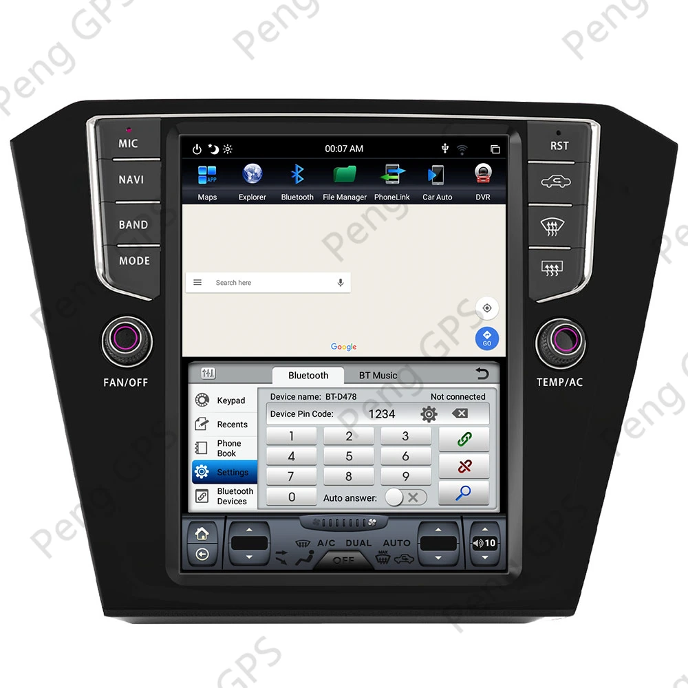 128GB Android 9.0 Tesla Style Vertical Big Screen For Volkswagen VW Magotan 2017 Series CarPlay GPS Radio Auto Stereo Head Unit |
