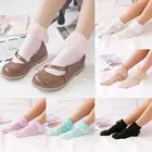 Женские милые короткие носки Happy Harajuku, теплые хлопковые винтажные кружевные носки с оборками, белые носки принцессы для девочек