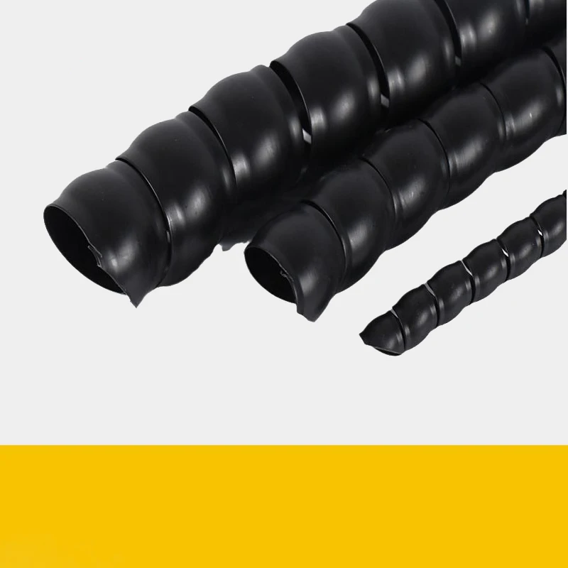 

1m Line Organizer Pipe Protection Spiral Wrap Winding Cable Wire Protector Cover Tube Black