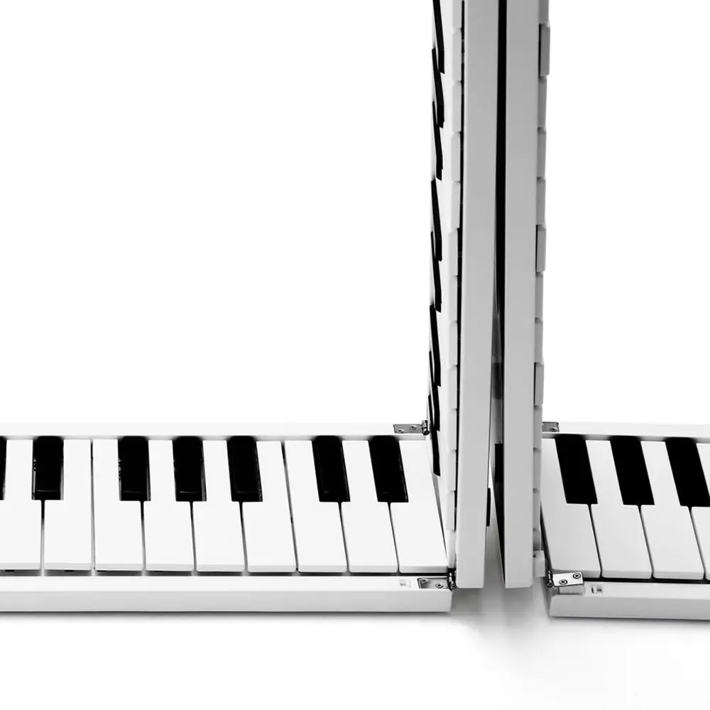 88 Keys Foldable Electronic Piano Portable Piano Keyboard 128 Tones Rhythm 30 Demo Songs Built-in Battery & Sustain Pedal