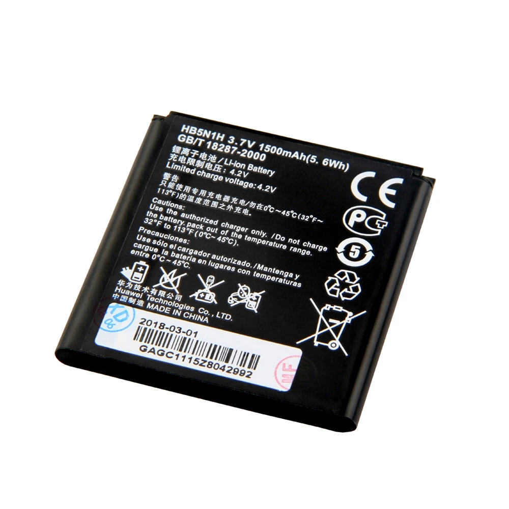 100% Оригинальный аккумулятор HB5N1H для Huawei Ascend G300 G305T C8812 U8815 U8818 T8828 Y220 U8825 T8830 G309T Y310 Y320