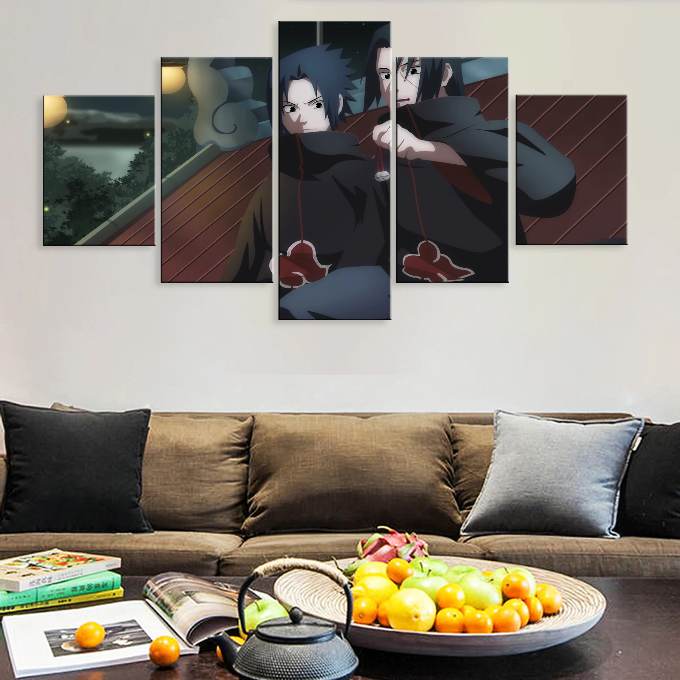 

Framework Modular Printed Hd 5 Pieces Poster Canvas Paintings On The Wall Japanese Anime NARUTO