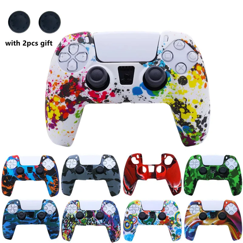 

Soft Silicone Gel Rubber Cover Case For Playstation 5 PS5 Controller Protection Skin Anti-slip For Sony PS 5 Gamepad case