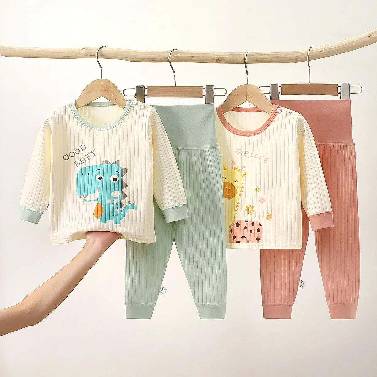 

Baby Kids Pajamas Sets Cotton Boys Sleepwear Suit Autumn Pajamas Long Sleeve Pijamas Tops+Pants 2pcs Children Clothing