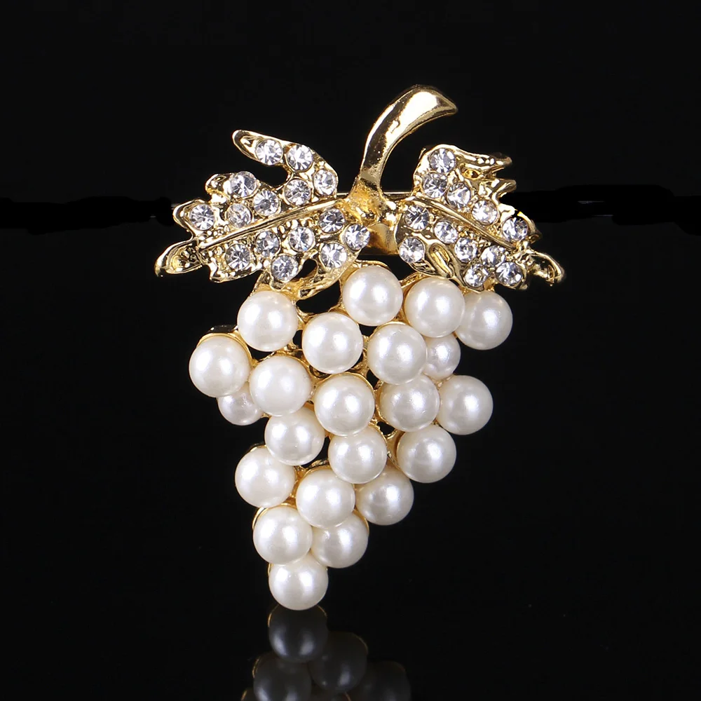 1 шт. булавки со стразами платья свадебная золотистая брошь с искусственным