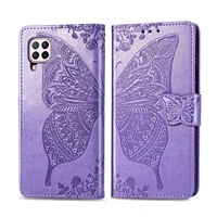 butterfly case for huawei p40 p30 p20 lite pro flip cover leather phone case for huawei nova 6 5i 4e se p smart z funda