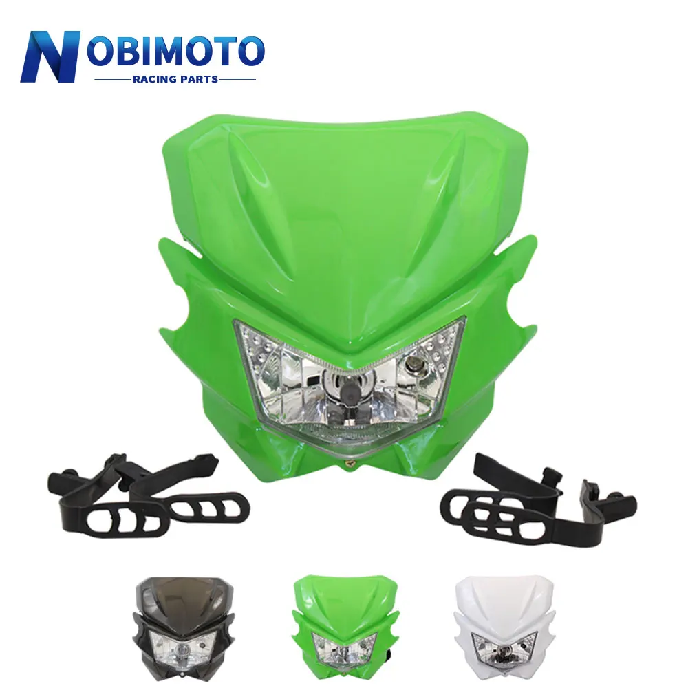 

Motorcycle Universal Headlight Headlamp For Kawasaki KLX125 KLX150 250 450 CRF RMZ YZF EXC Dirt Bike Motocross Enduro Off Road