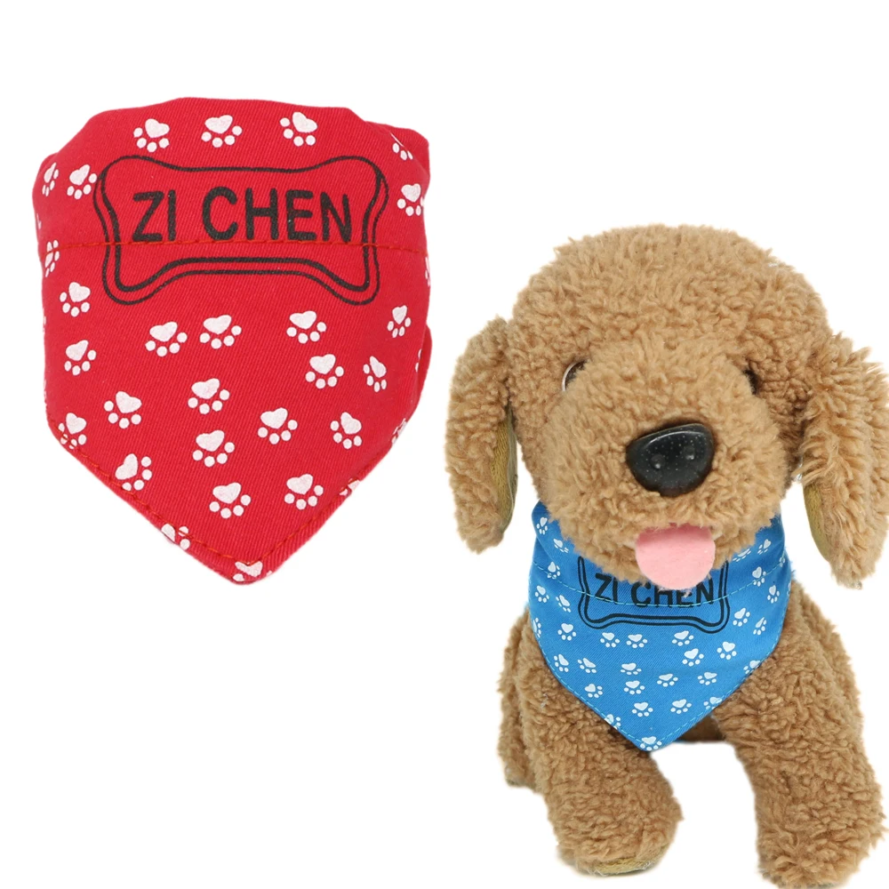 Регулируемый ошейник для домашних животных шарф шеи с принтом маленьких средних