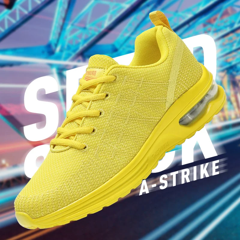 

New Men Sneaker Breathable Mesh Large Size Casual Women Outdoor Sports Shoes Couple Air Cushion Running Shoes