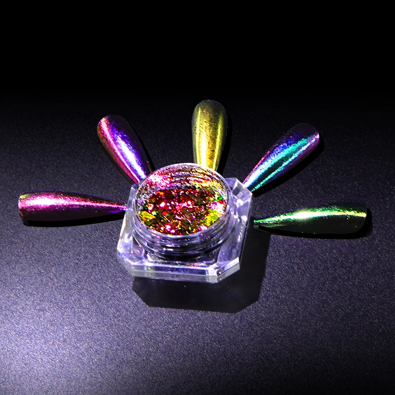 

Mirror Glitter Powder Metallic Color Art Gel Polishing Chrome Flakes Pigment