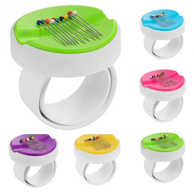 Новая магнитная коробка для иголок на запястье пластиковый чехол DIY круглая