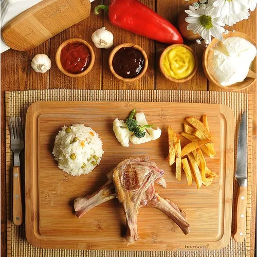 Семейная большая разделочная доска для мяса салата кухонные принадлежности