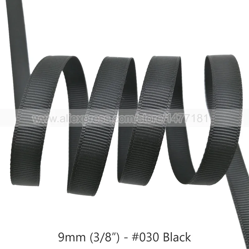 030 Black 20 ярдов) 3/" 9 мм корсажная лента белого, черного, розового, красного, зеленого, фиолетового цветов корсажная лента полиэстер лента для рукоделия - Цвет: 030 Black