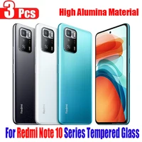 3pcs 9h tempered glass for xiaomi redmi note 10 9 pro 9s 10s 4g 5g max screen protector glass film