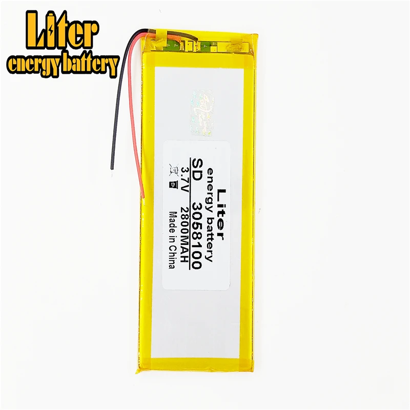 Лучший бренд батареи 3 7 V полимерный литиевый аккумулятор 3058100 MP5 GPS MP4 планшет