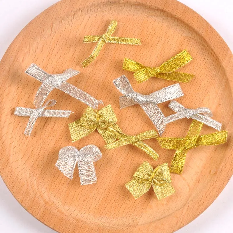 50 шт. Серебряный/Золотой бант Рождественская елка украшение Рождественское