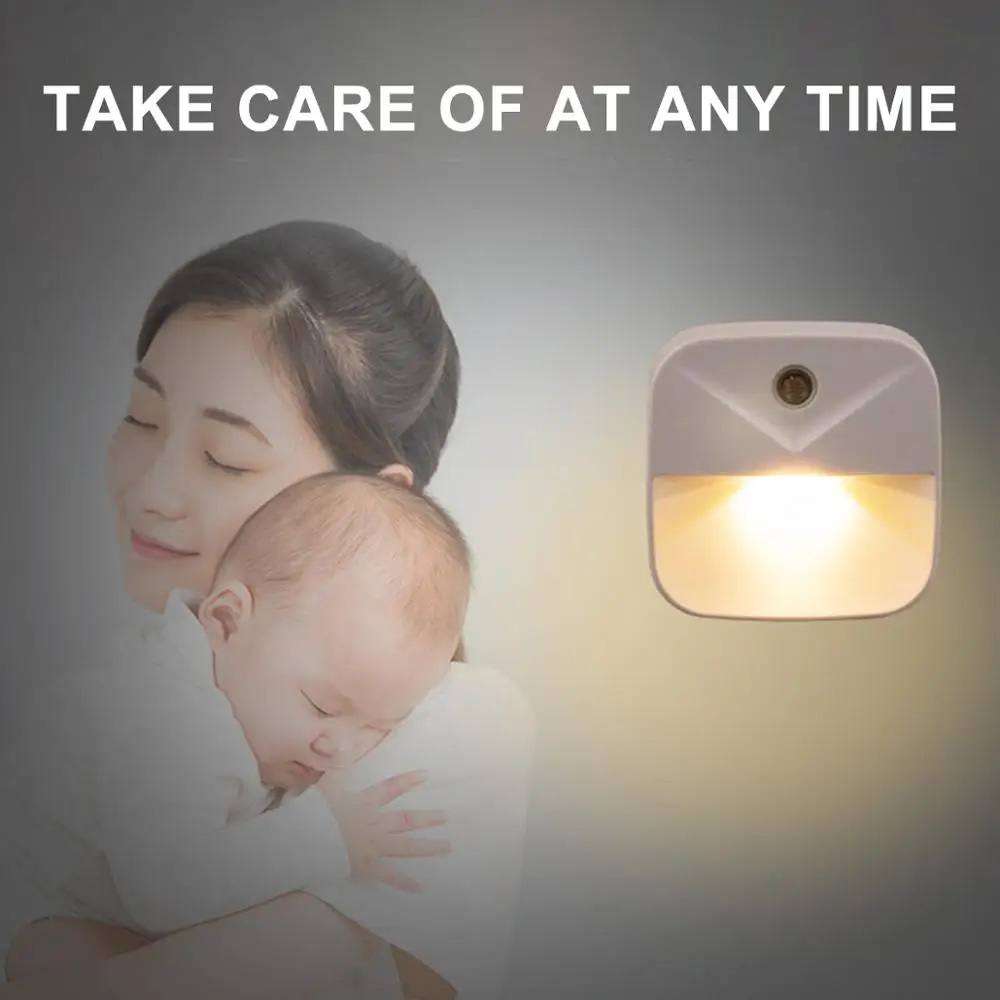 Подключаемый ночник миниатюрный автоматический светильник с сенсорным