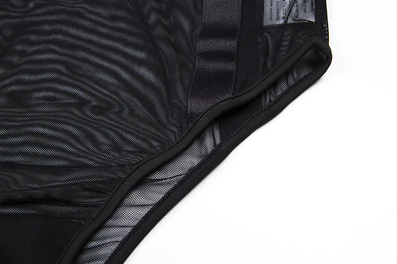 Кружевное боди с открытыми плечами Linglace черный сексуальный комбинезон пачвок 2020