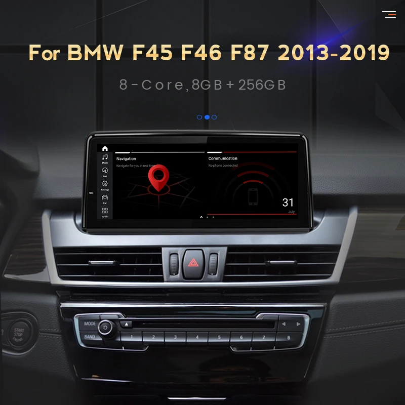 8G 256G Android 11 BT Carplay Auto 4G LTE WIFI автомобильный dvd для BMW F45 F46 F87 MPV NBT EVO 2013-2019 GPS навигация