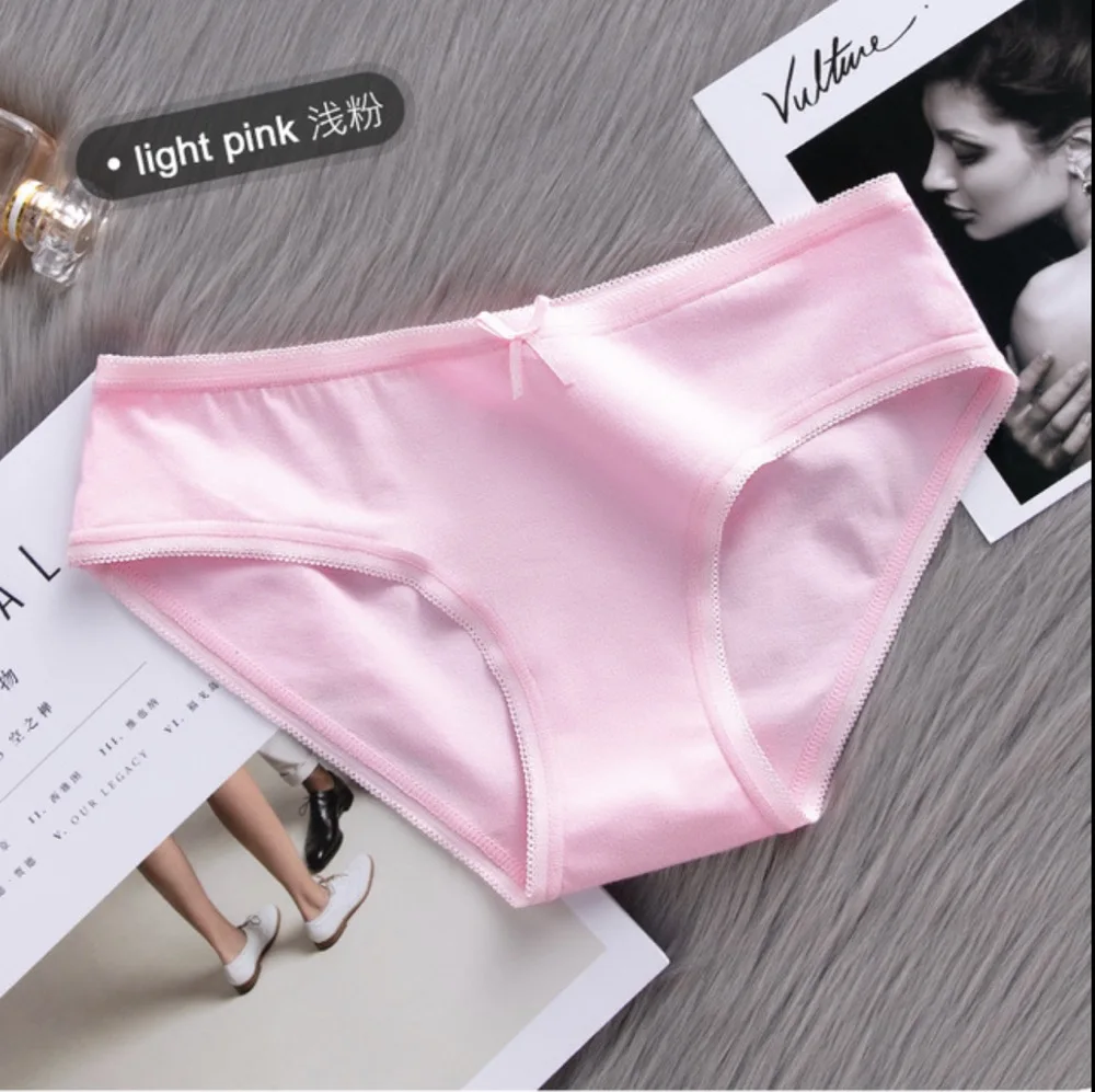 3 шт. женские трусы в полоску однотонные | Женская одежда