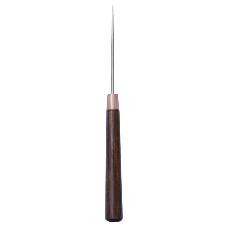

1 Pcs Durable Leather Wood Handle Awl Tools For Leather craft Stitching Sewing Hand Tools Accessories