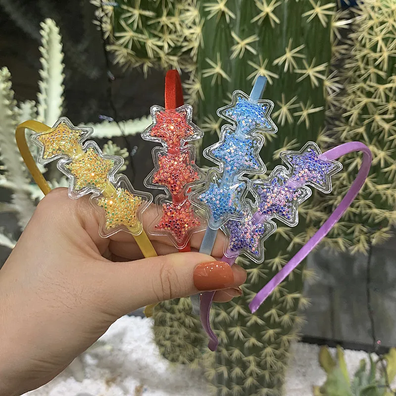 

1PCS quicksand sequin shaker girl bow hair clip Head wear hairpins 0245