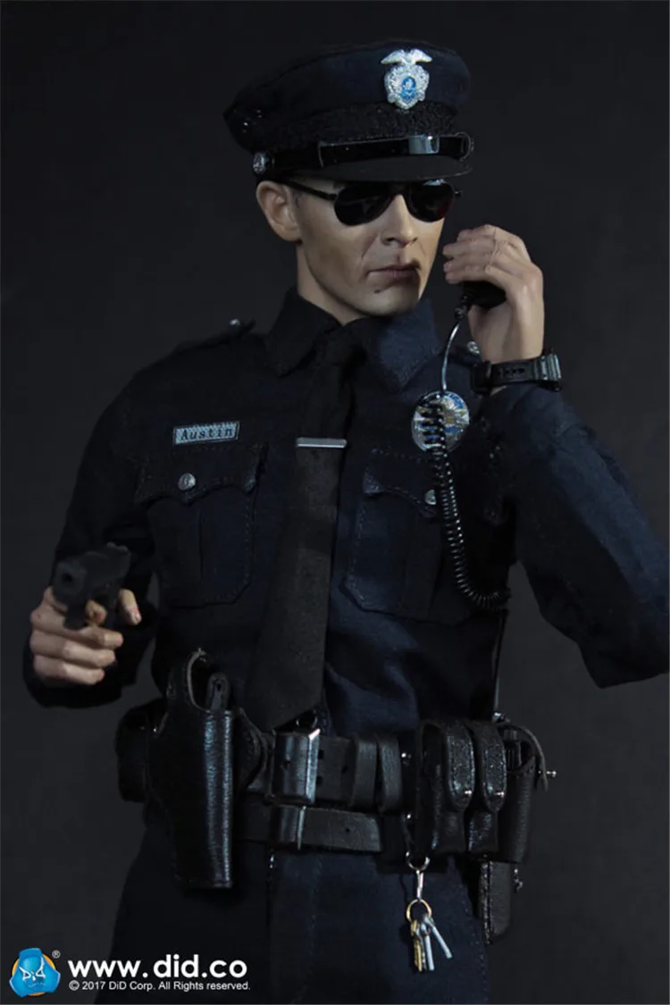 

In Stock DID MA1009 1/6 Scale Movable Man Doll Soldier Model 12'' Lapd Patrol Los Angeles Police City Law Enforcement Boys Gifts