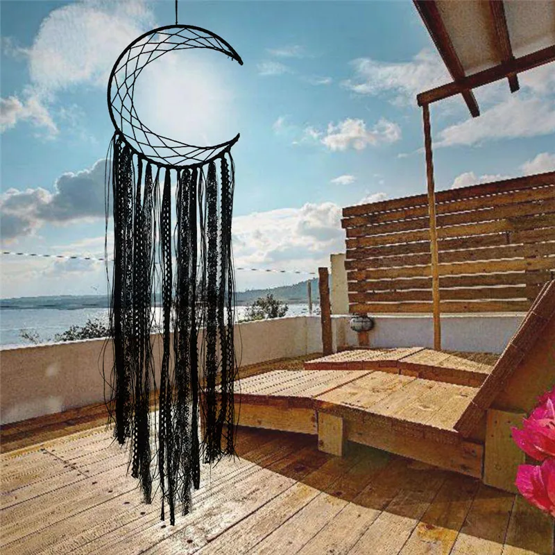 Луна Звезда хлопок ручная работа Ловец снов ИД Мубарак Декор для дома Рамадан