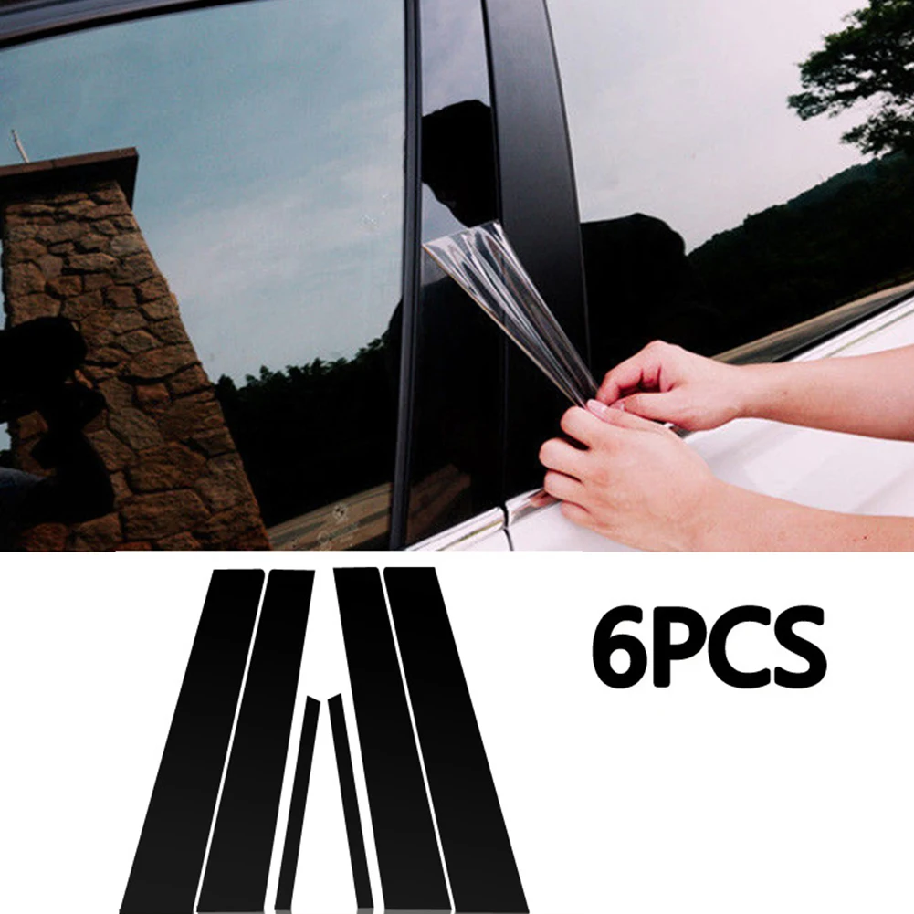 

6PCS For Honda Civic 2006-11 Mirror Effect Window Pillar Posts Cover Trim