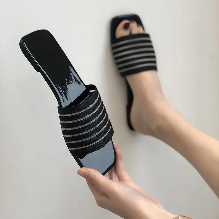 

Fashion 2021 New Summer Women's Sandals Refreshing Peep-Toe Shoes Woman Casual Flat Shoes Comfortable Beach Sandals Soft Bottom