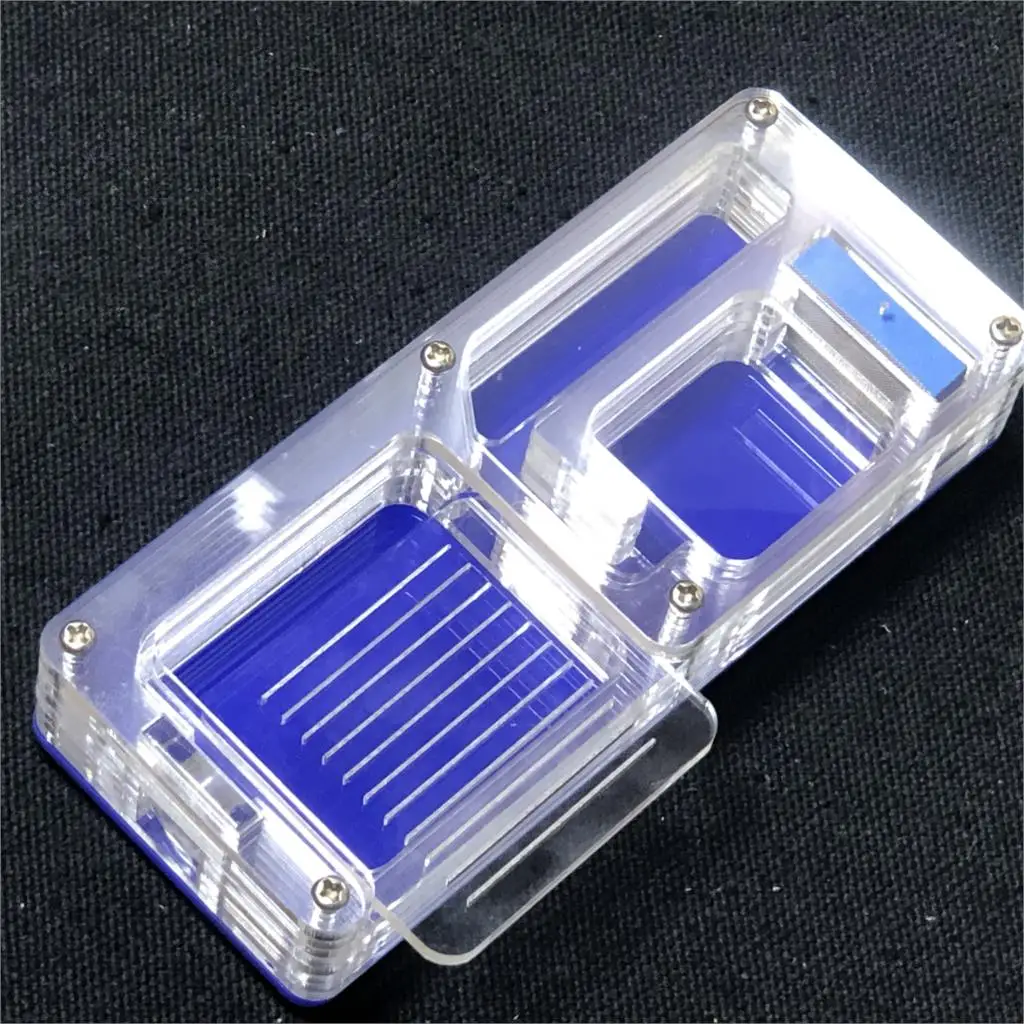 DEEPBLUE DIY акриловый муравей ферма лабиринт с питанием площадь муравьев дом завод муравей гнездо вилла насекомое шпон увлажняющая подстилка для домашнего питомца антилл - Цвет: DEEPBLUE