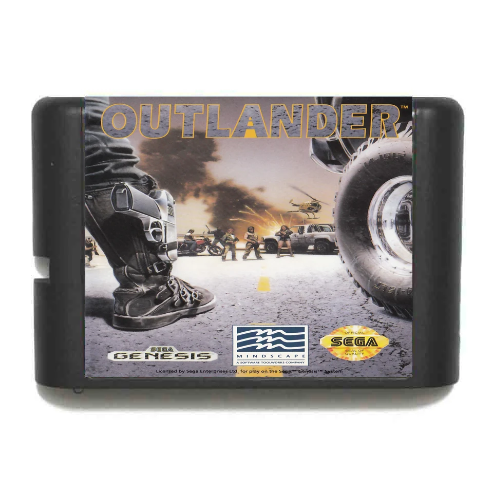 Outlander 16 бит MD карточная игра для Sega игры Mega Drive Genesis | Электроника