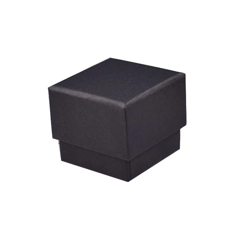 5x5x4cm Box For Jewelry High Quality Square jewelry organizer 50pcs/lot Black Necklace Pendant Gift Packaging Boxes Jewelry Box