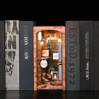book nook mysterious ancient streets diy bookend book shelf insertbooknook bookcase with light building toy for new year gift