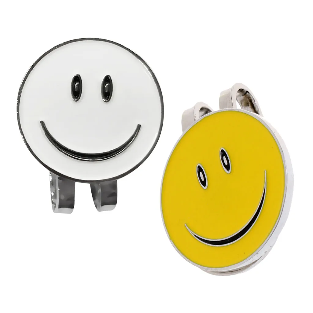 Комплект из 2 предметов прочные улыбающееся лицо магнит заколка на шляпу маркер