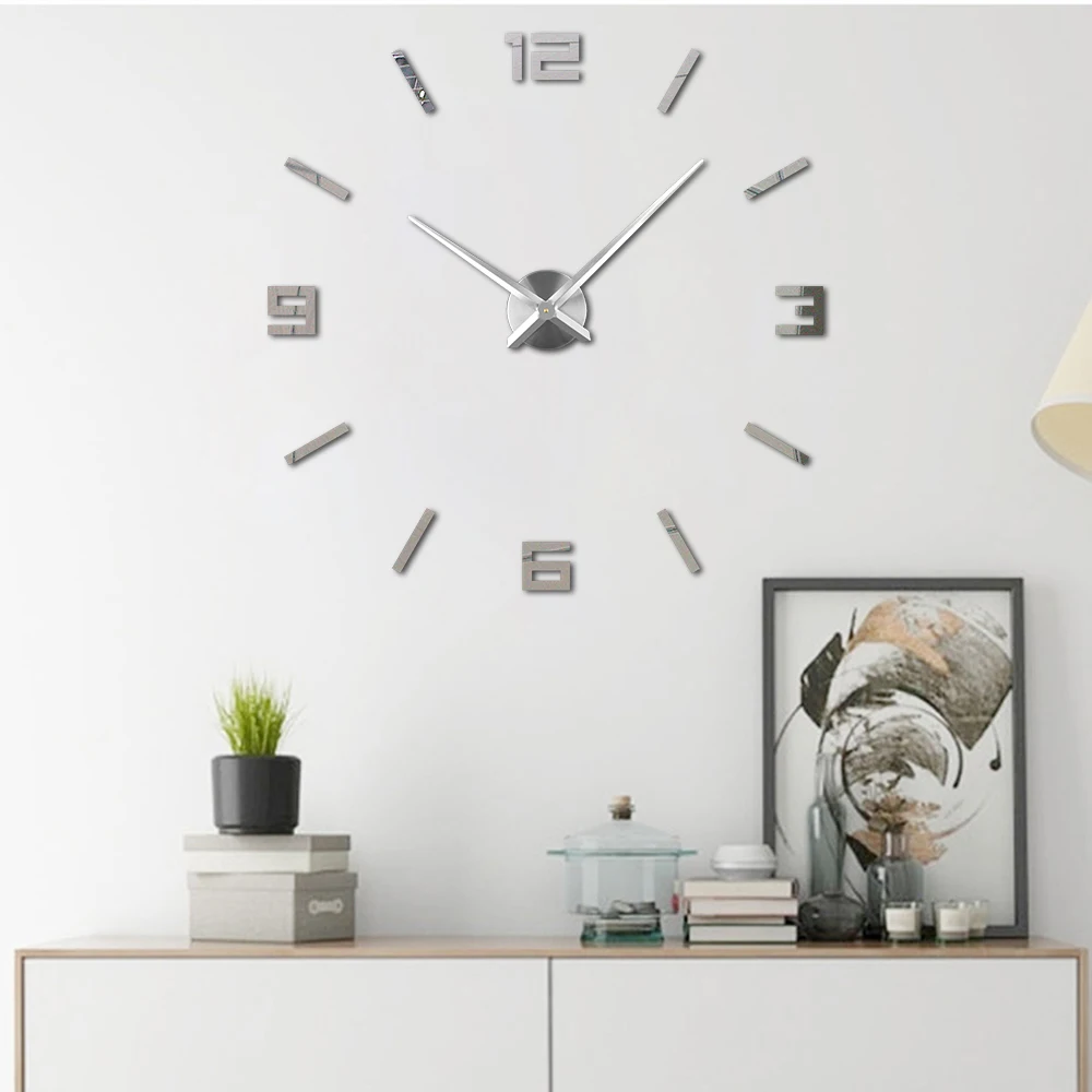 Большие домашние декоративные цифровые 3d настенные часы &quotсделай сам&quot