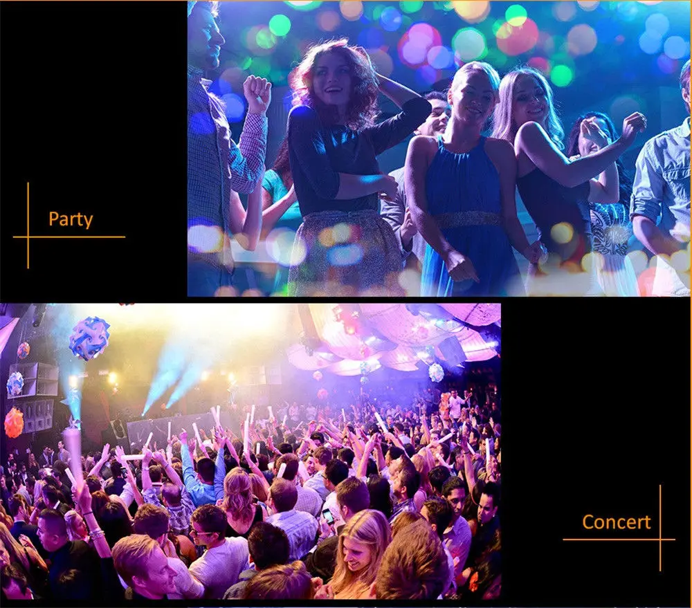 

Usb with 4 color LED beads Stage Small Magic Ball Light Colorful Magic Bulbs Auto Rotating Stage Light DJ Club Party LED Bulb