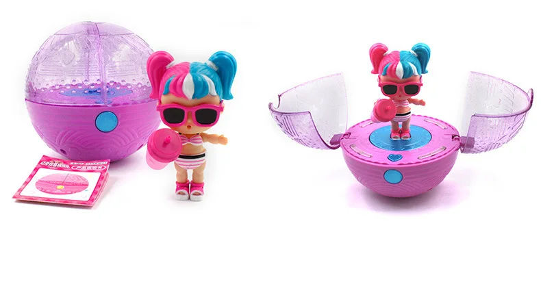 

Новейшие музыкальные куклы LOLs bebek surprise, Оригинальная кукла EAKI для девочек, рождественский подарок, подарок принцессы, вращающийся детский ш...