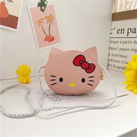 Sanrio, Детский кошелек для мелочи Hello Kitty, милый мультяшный мессенджер для девочек, детская модная Наплечная Сумка My Melody