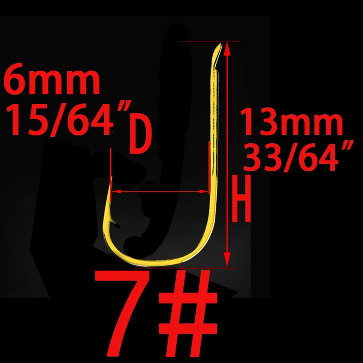 Barbed Hook Size 7 100 шт. Размер#1-8# из высокоуглеродистой стали круглые крючки для ловли рыбы, пресноводные рыболовные крючки с отверстием, крепкие рыболовные снасти для карпа - Цвет: Barbed Hook Size 7