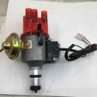 SherryBerg complete distributor for Empi 9437 Electronic All-in-One Vacuum Advance Distributor for VW Aircooled Engine red cap
