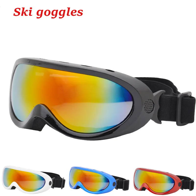 

Новинка лыжные очки Однослойная противотуманная Лыжная маска очки лыжные очки Снаряжение для снега взрослые детские инструменты для сноуборда