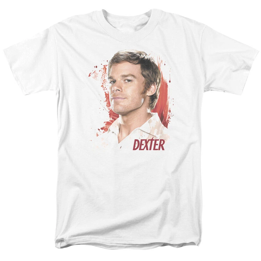 Dexter Tv Show Showtime брызги крови Лицензированная взрослая футболка S-3Xl уличная
