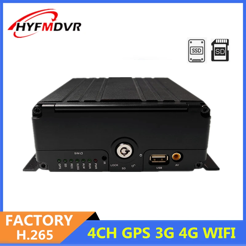H.265 1080P система управления флотом SSD/HDD полный корпус MDVR такси dvr с 4G wifi GPS RJ45